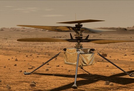 NASA показало первое 3D-фото вертолета-разведчика на Марсе