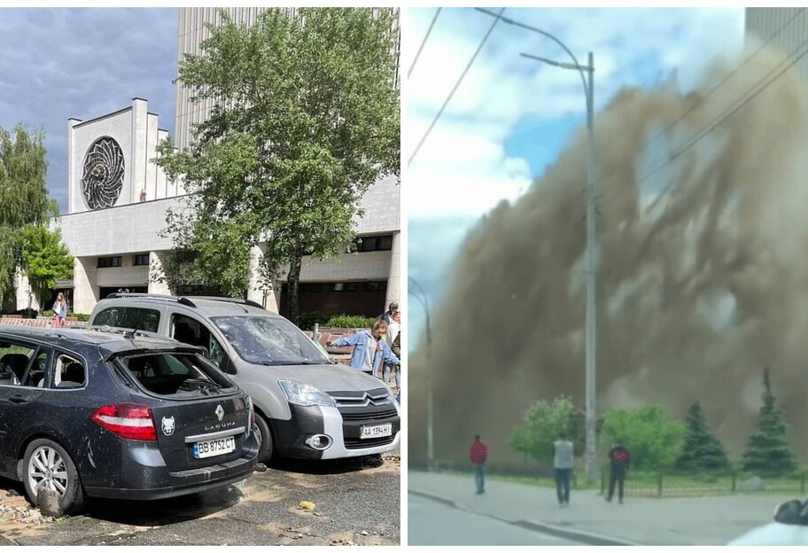 В Киеве прорвало трубу - вода била фонтаном и разбивала автомобили - фото, видео - фото 1
