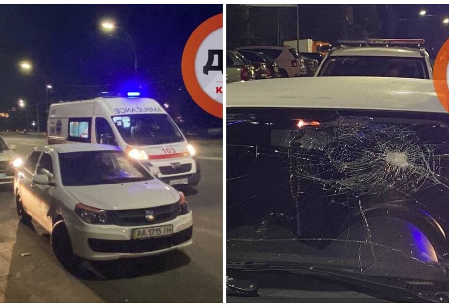 Драка в Киеве - неизвестные напали на водителя и избили его и автомобиль - фото - фото 1