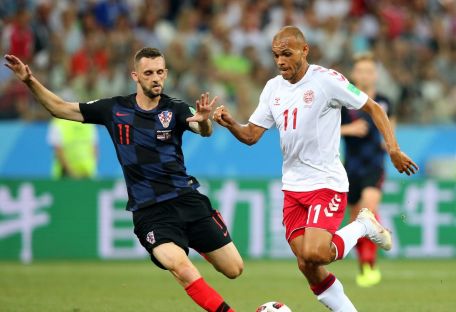 Видео голов и лучших моментов матча Хорватия — Дания