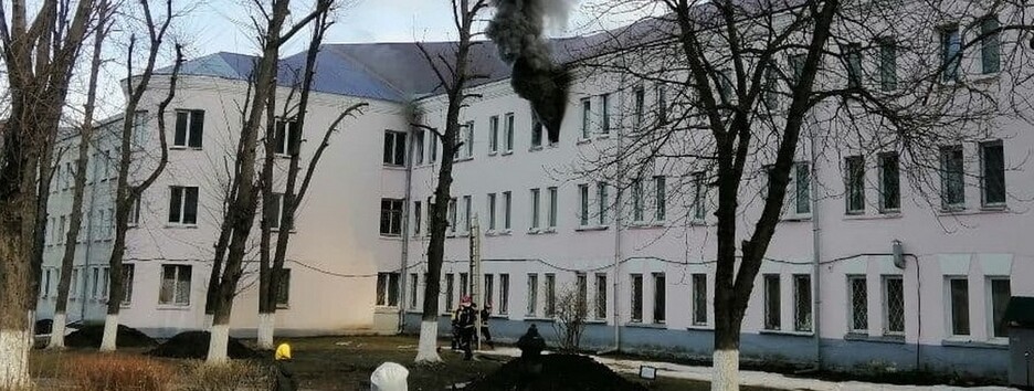 В Киеве большой пожар - горело общежитие университета (видео)