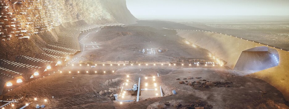 Как будет выглядеть первый город на Марсе: архитекторы показали проект и фото