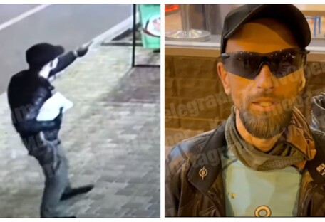 У Києві неадекватний росіянин з ножем пограбував пенсіонерку: момент потрапив на відео