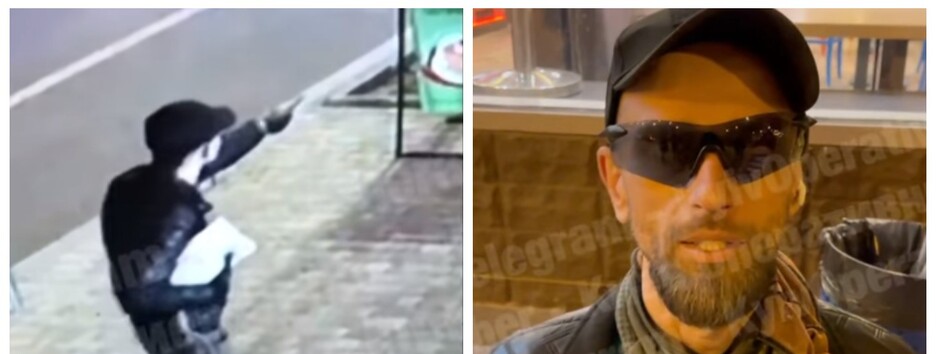 В Киеве неадекватный россиянин с ножом ограбил пенсионерку: момент попал на видео