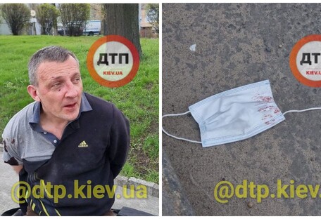 В Киеве нарушивший карантин маршрутчик подрался с полицейскими (фото)