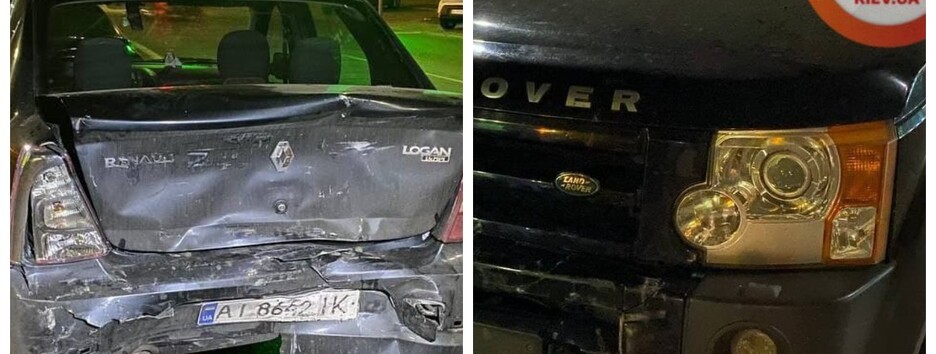 Потрійна ДТП сталася у Києві: водій намагався втекти (фото)