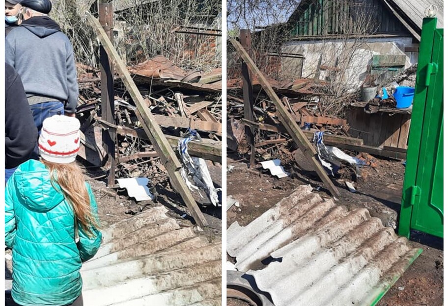 Війна на Донбасі - окупанти снарядом влучили у подвір'я мирних мешканців - фото 1