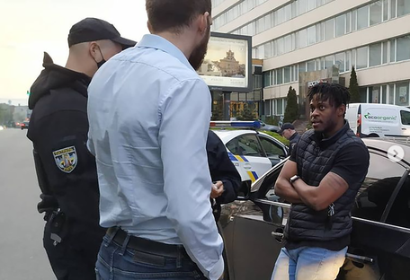 В Киеве задержали нетрезвого водителя-иностранца (видео)