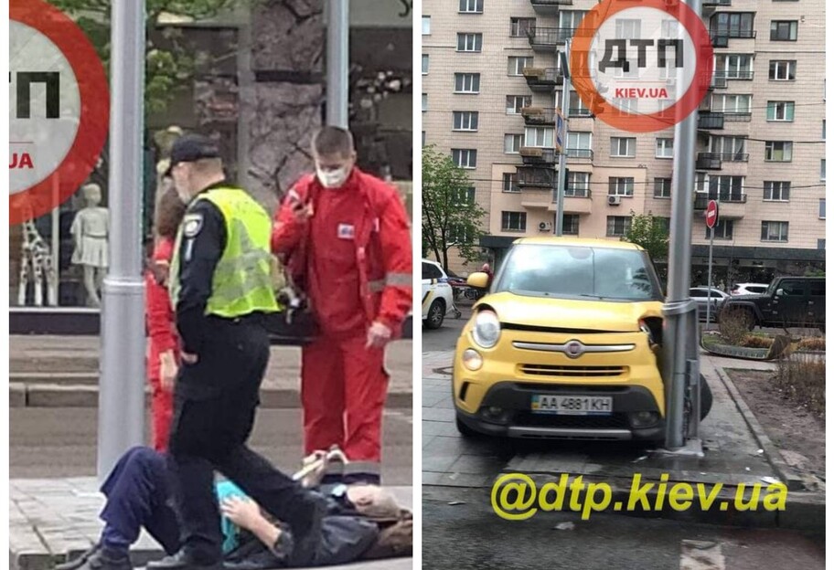 ДТП в Киеве - водитель Фиат сбил пешехода - фото - фото 1