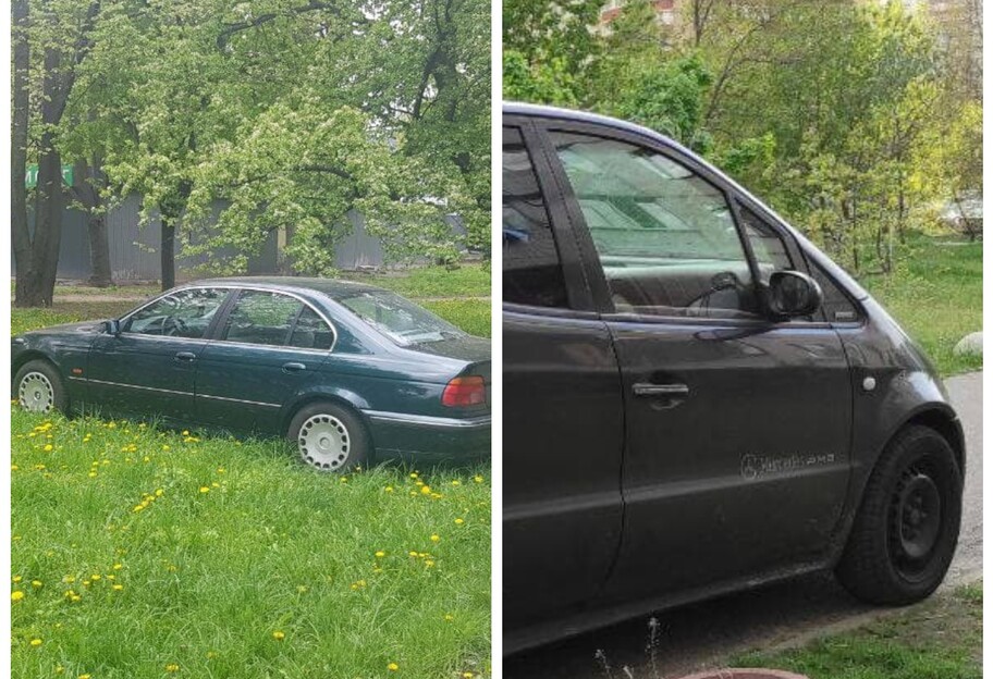Герой парковки у Києві - водії заїхали на газон та перекрили доріжку - фото 1