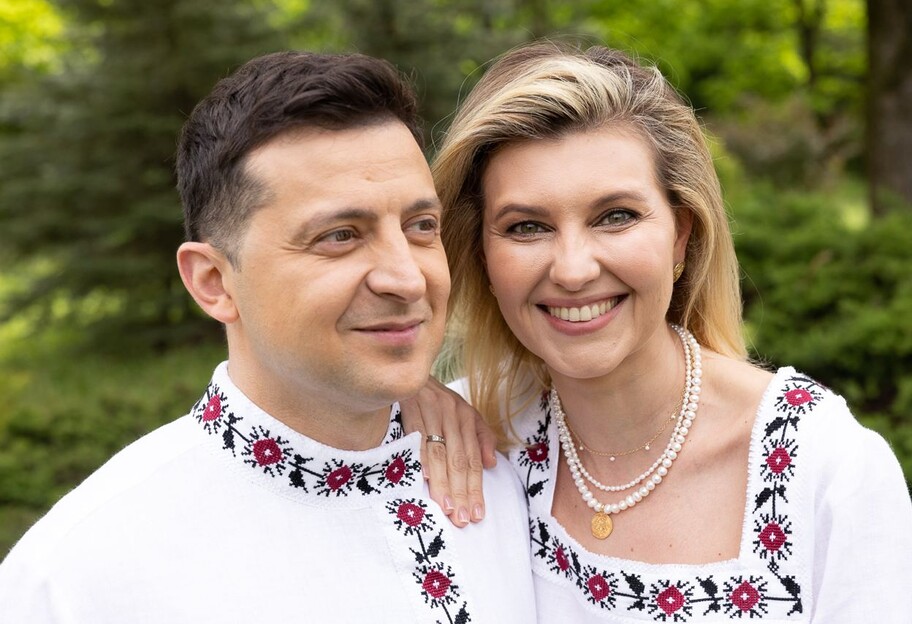 День вишиванки - Олена Зеленська з чоловіком наділи святкові сорочки - фото - фото 1