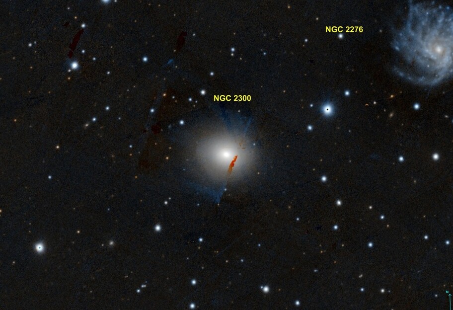 Спиральная галактика NGC 2276 в снимке, сделанном телескопом Hubble – фото  - фото 1