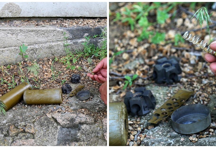 Война на Донбассе - оккупанты сбросили ПОМ-2 во двор гражданских в Гранитном - фото - фото 1