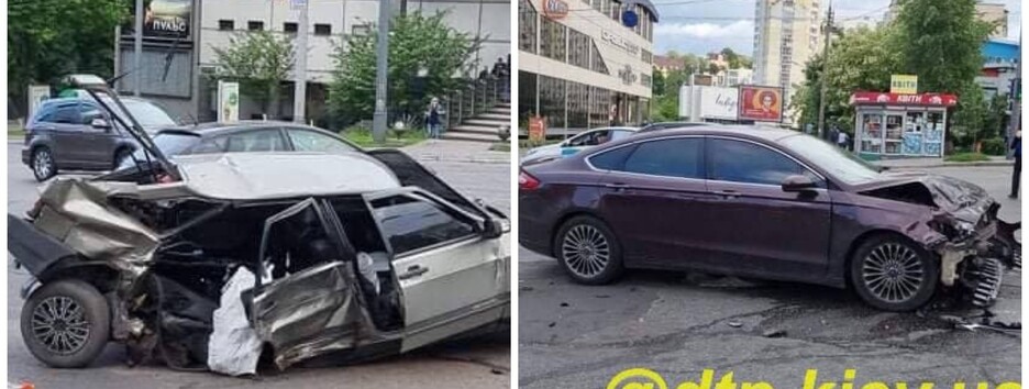 Мужчина выпал на дорогу: в Киеве произошло серьезное ДТП (фото)