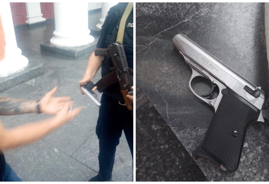 Стрілянина в Одесі - на Думській площі п'яний чоловік вирішив випустити пар - фото - фото 1
