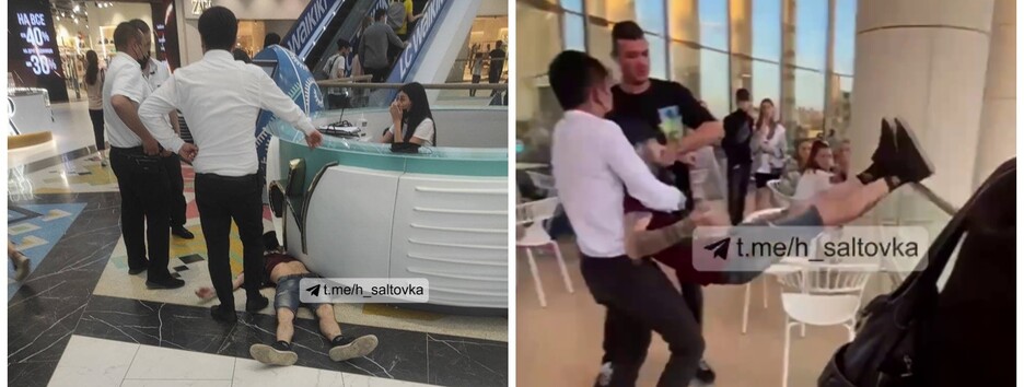 Нерозділене кохання: у Харкові хлопець намагався зістрибнути з ТРЦ (відео)