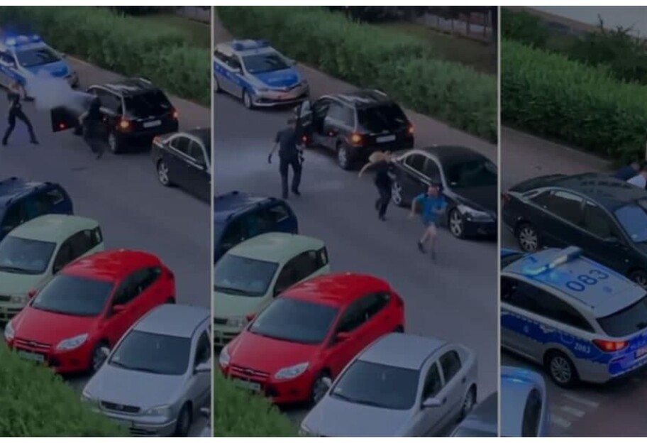 Украинца в Польше ловили восемь патрульных - видео - фото 1