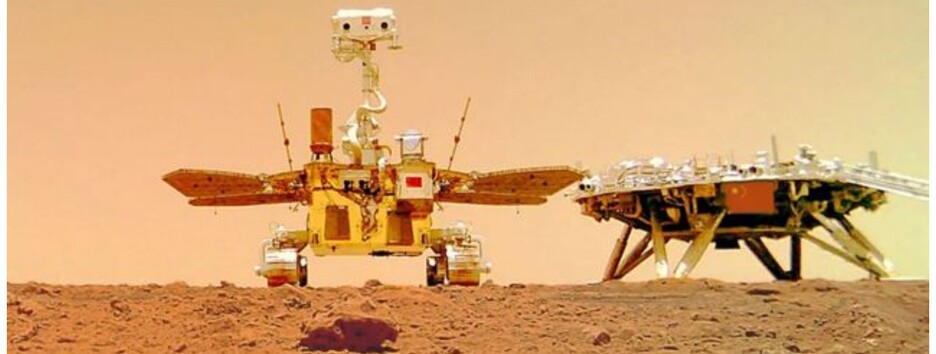 Китайский марсоход прислал первые видео и звуки Красной планеты