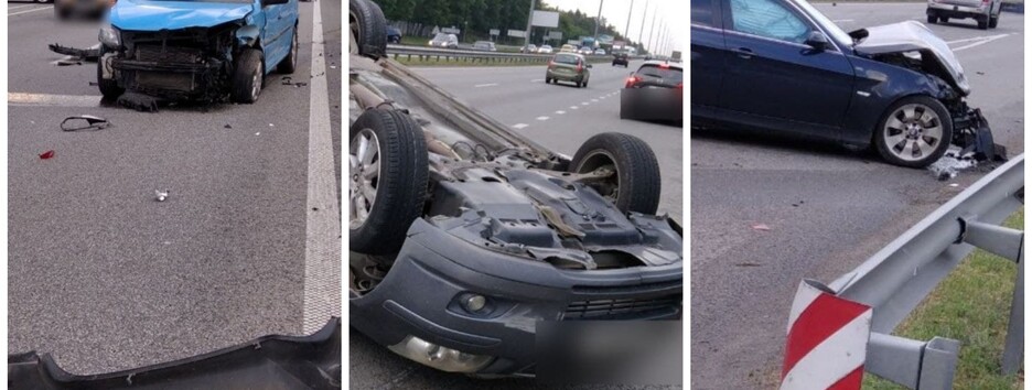 Під Києвом сталася ДТП з перекиданням автомобіля, постраждала дитина (фото)