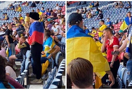 Опубликовано видео нападения на россиянина на матче Швеция – Украина
