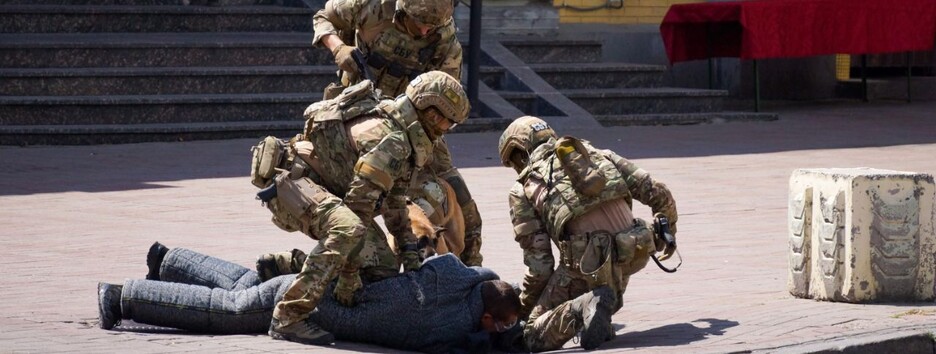 В Киеве СБУ провела зрелищные антитеррористические учения (фото)