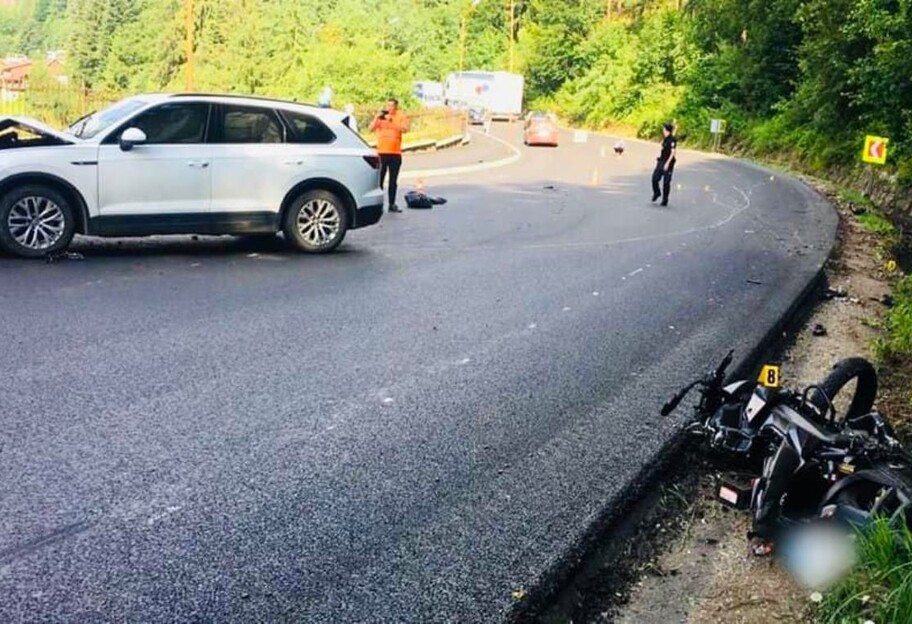 ДТП в Яремче - пьяный полицейский сбил мотоциклистку - фото, видео - фото 1