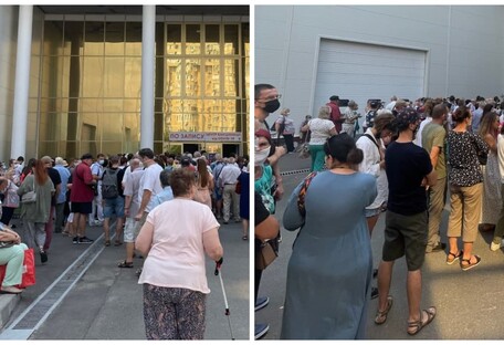 Десятки людей стоят на жаре: за Pfizer в Киеве огромные очереди (фото)