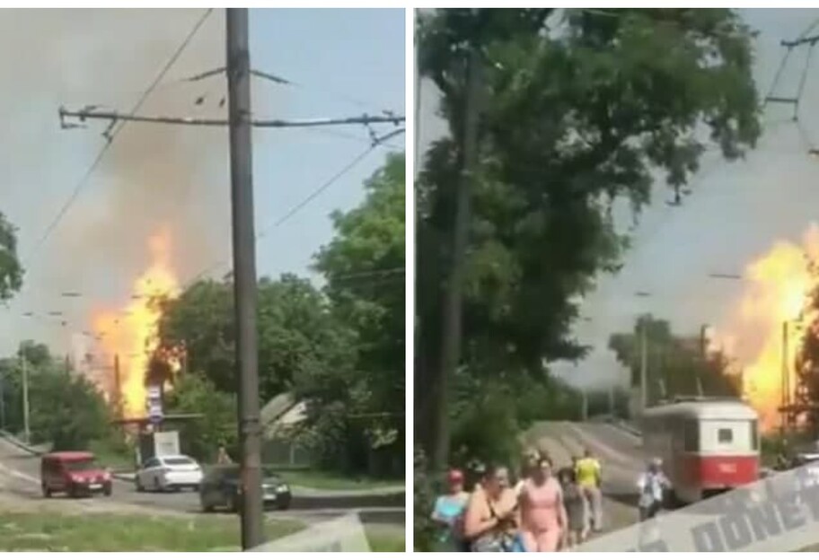 У Донецьку прогримів вибух і почалась пожежа - відео - фото 1