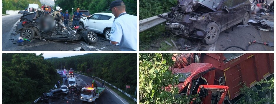 В окупованому Криму КАМАЗ розчавив легковик: загинула вся сім'я (відео)