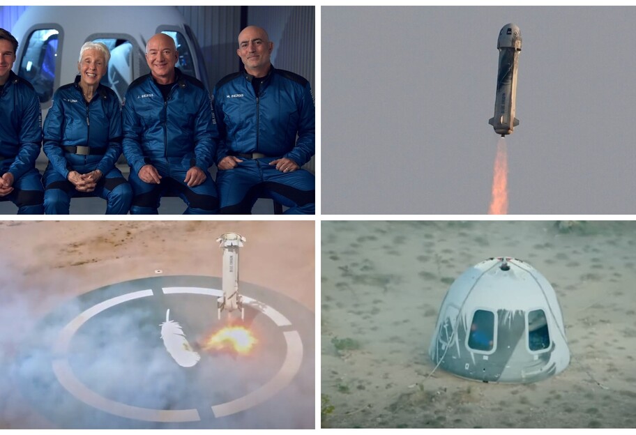 Безос злітав у космос - відео польоту і приземлення New Shepard - фото 1
