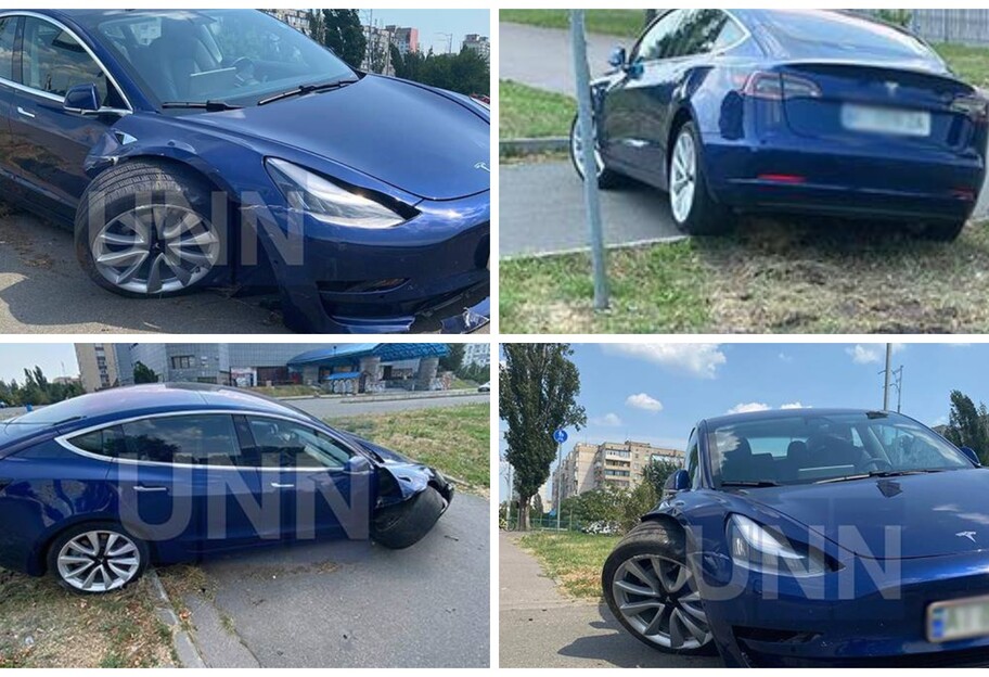 ДТП с Tesla на Троещине в Киеве - за рулем был ребенок - видео - фото 1