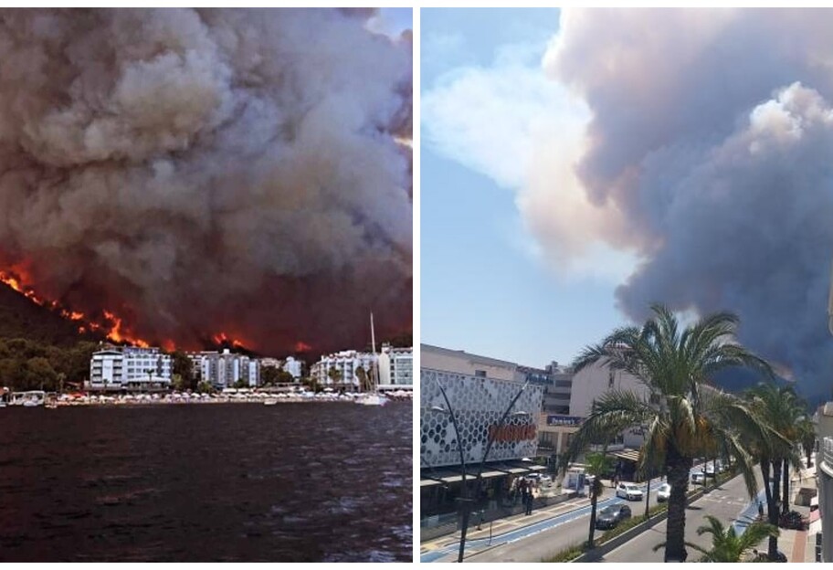 Пожар в Турции - горит лес в Мармарисе, эвакуируют людей, фото, видео - фото 1