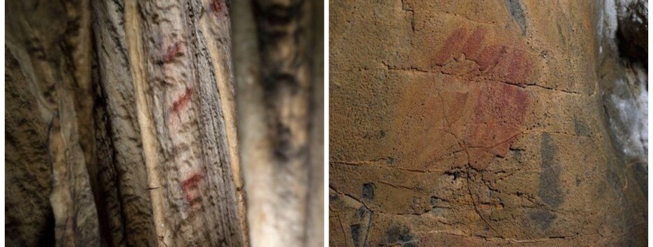 Найдены рисунки неандертальцев, которым больше 60 тысяч лет (фото)