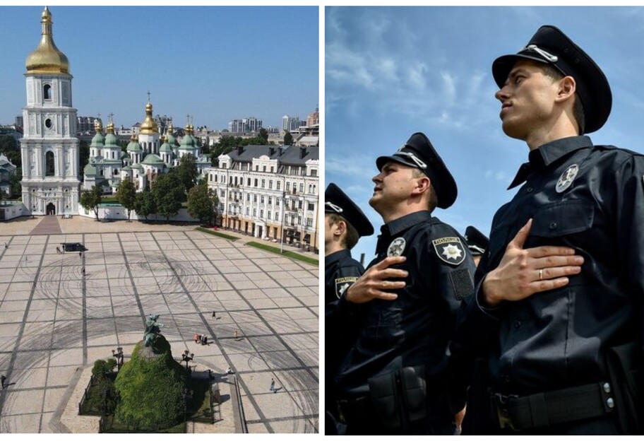 Дрифт Red Bull в Киеве охраняла полиция - фото и видео очевидцев  - фото 1