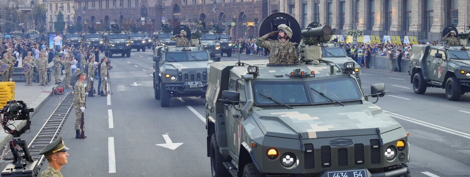 В Киеве прошла зрелищная репетиция парада войск ко Дню Независимости (фото, видео)