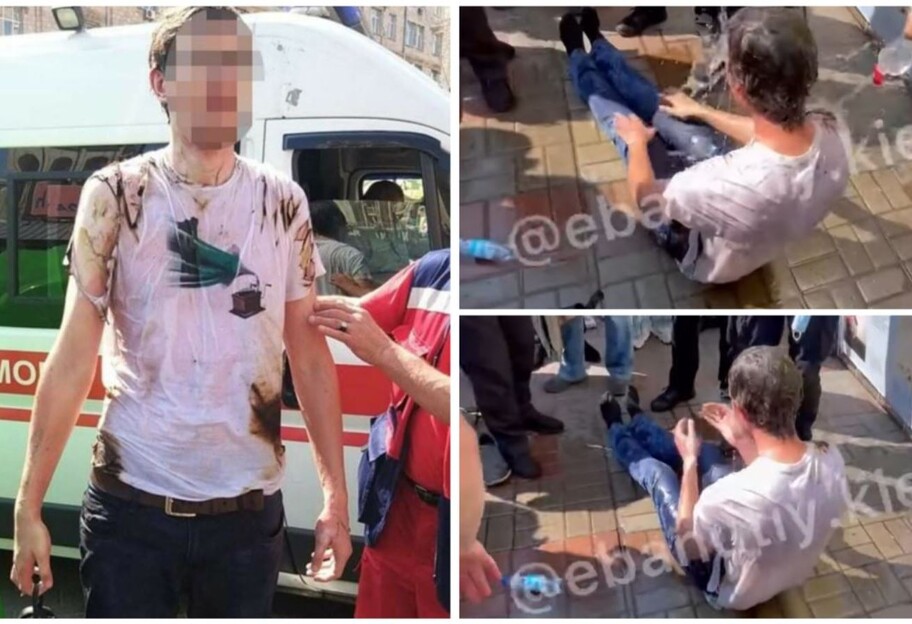 День Независимости в Киеве - мужчина пытался устроить самосожжение - видео - фото 1