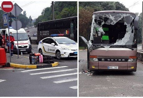 В Киеве разбился автобус Кишинев – Москва, пострадали 18 человек (фото)