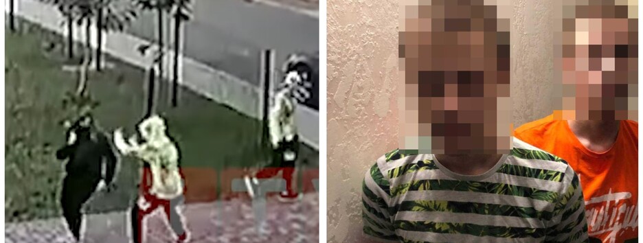 Появилось видео, как в Ровно подросток с ножами напал на женщину 