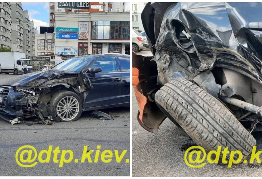 ДТП в Киеве - пьяный водитель на Audi разбил несколько авто  - фото 1