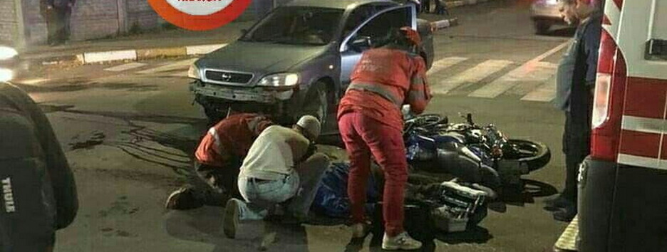 Под Киевом байкер навечно 