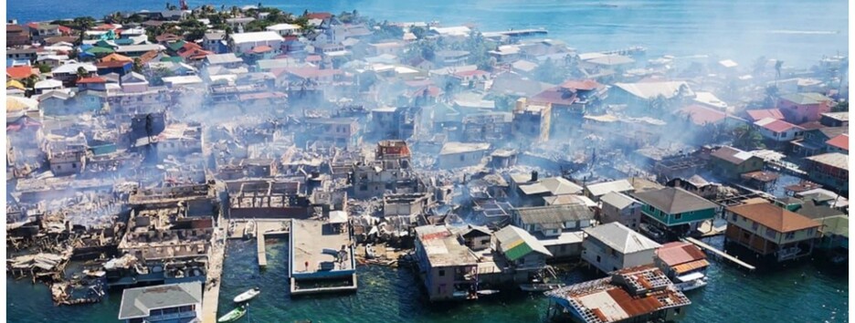 Крупный пожар уничтожил сотни домов на карибском курорте (видео)