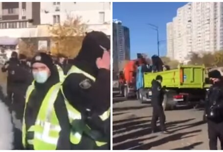 Драка на незаконной стройке в Киеве: Кличко обвинил полицейских (видео)