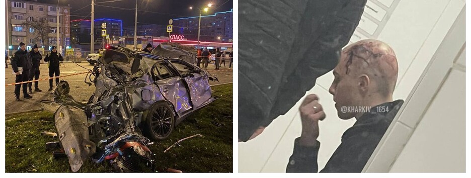 В Харькове Infiniti на большой скорости снес авто: что известно о 16-летнем виновнике ДТП (фото, видео)