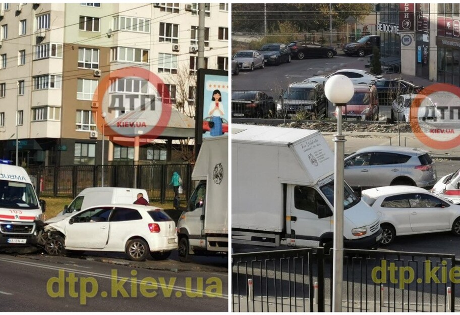 ДТП в Киеве - на Лобановского протаранили скорую - фото - фото 1