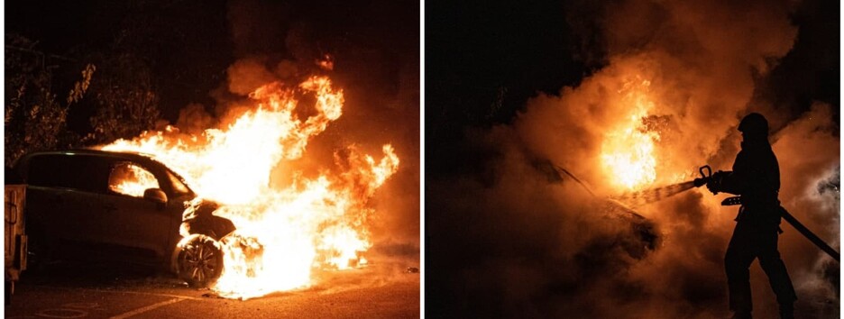 В Киеве после задержания поджигателей вновь горят автомобили (фото)