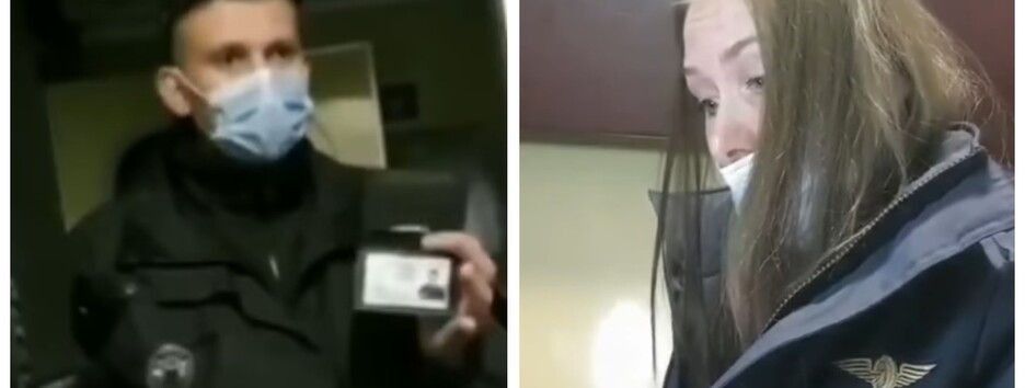 Патрульні намагалися затримати начальника поїзда через маску