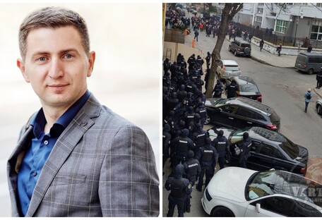 Судять головного антивакцинатора України: поліція стримує його прихильників (фото)