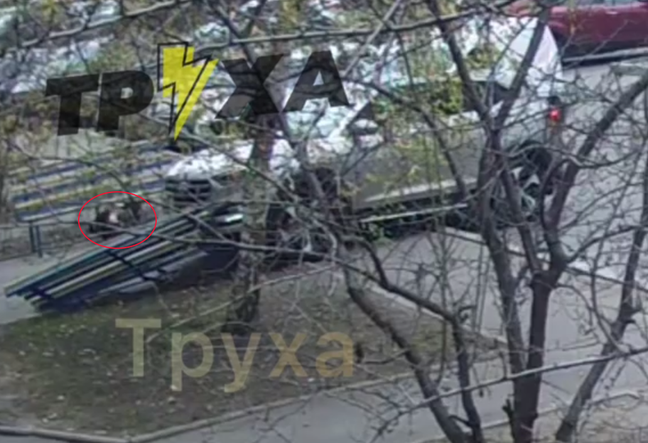ДТП у Харкові - водійка Hyundai збила жінку і знесла лавочку, відео - фото 1