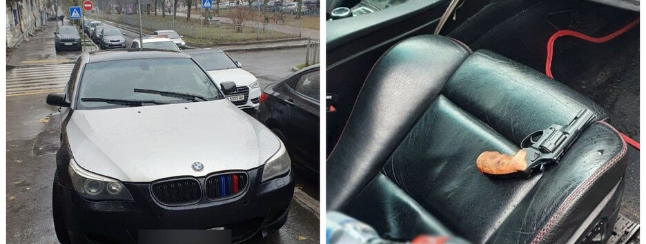 У Києві водій BMW розпочав стрілянину на мосту Патона і втік