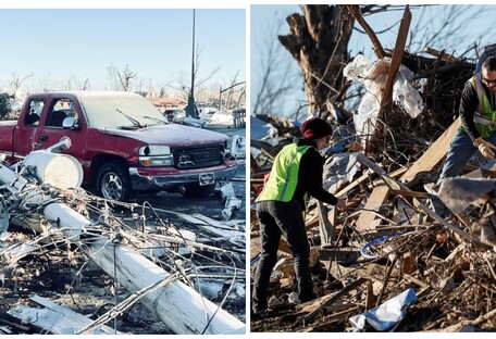 Погибли около 100 человек: фото последствий разрушительного торнадо в США